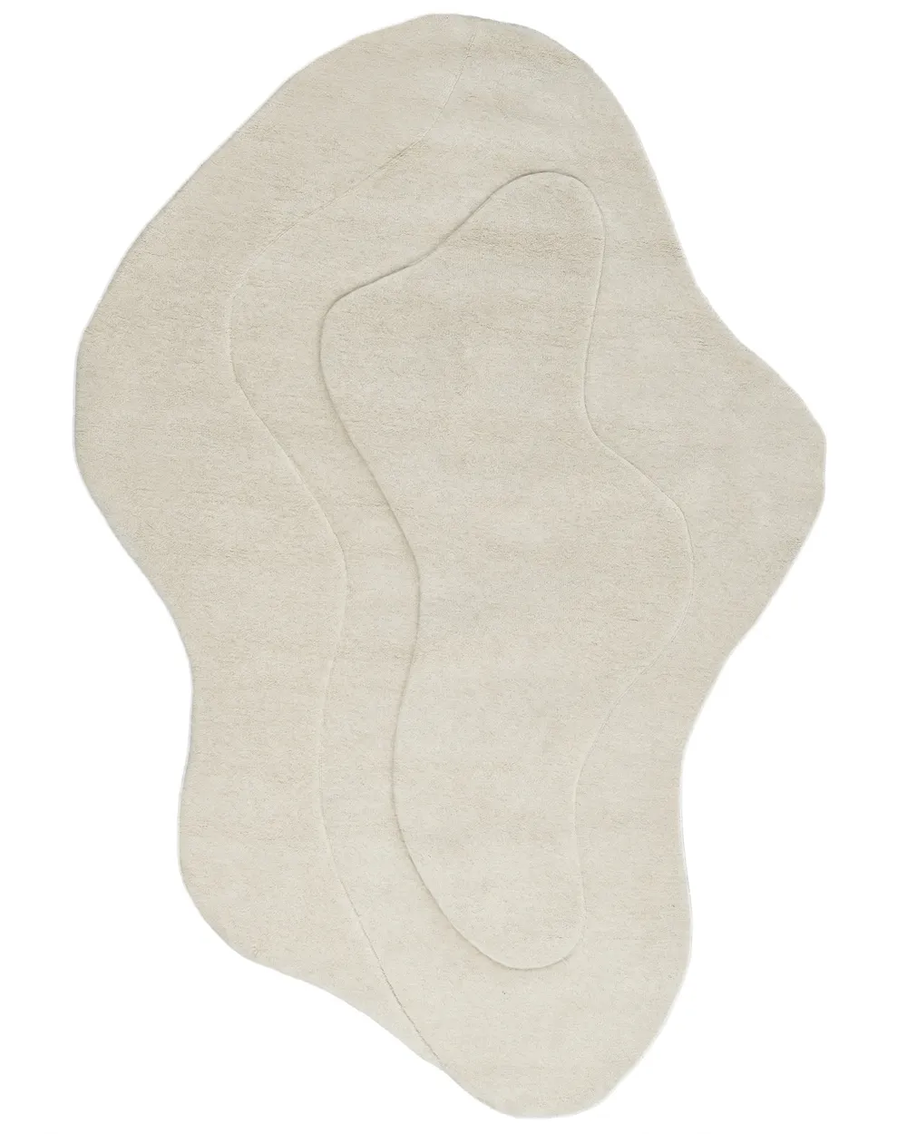 Vloerkleed NEVANA Gebroken wit 160 x 230 cm Wol