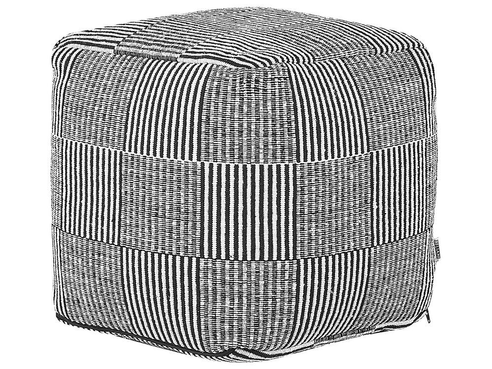 Pouffe PANDRAN Cotton Black/ White