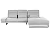 Corner Sofa IKAST Fabric Light Grey Left Hand