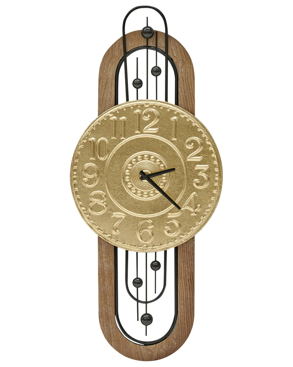 Wanduhr NOBELIUM 36 cm Metall Gold