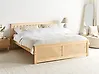 Bett mit Lattenrost Kiefernholz OLENDON 180 x 200 cm Hellbraun