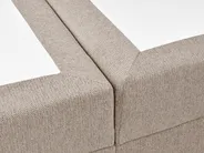 Boxspringbett mit Stauraum MAJOR Stoff Taupe 140 x 200 cm_1028158