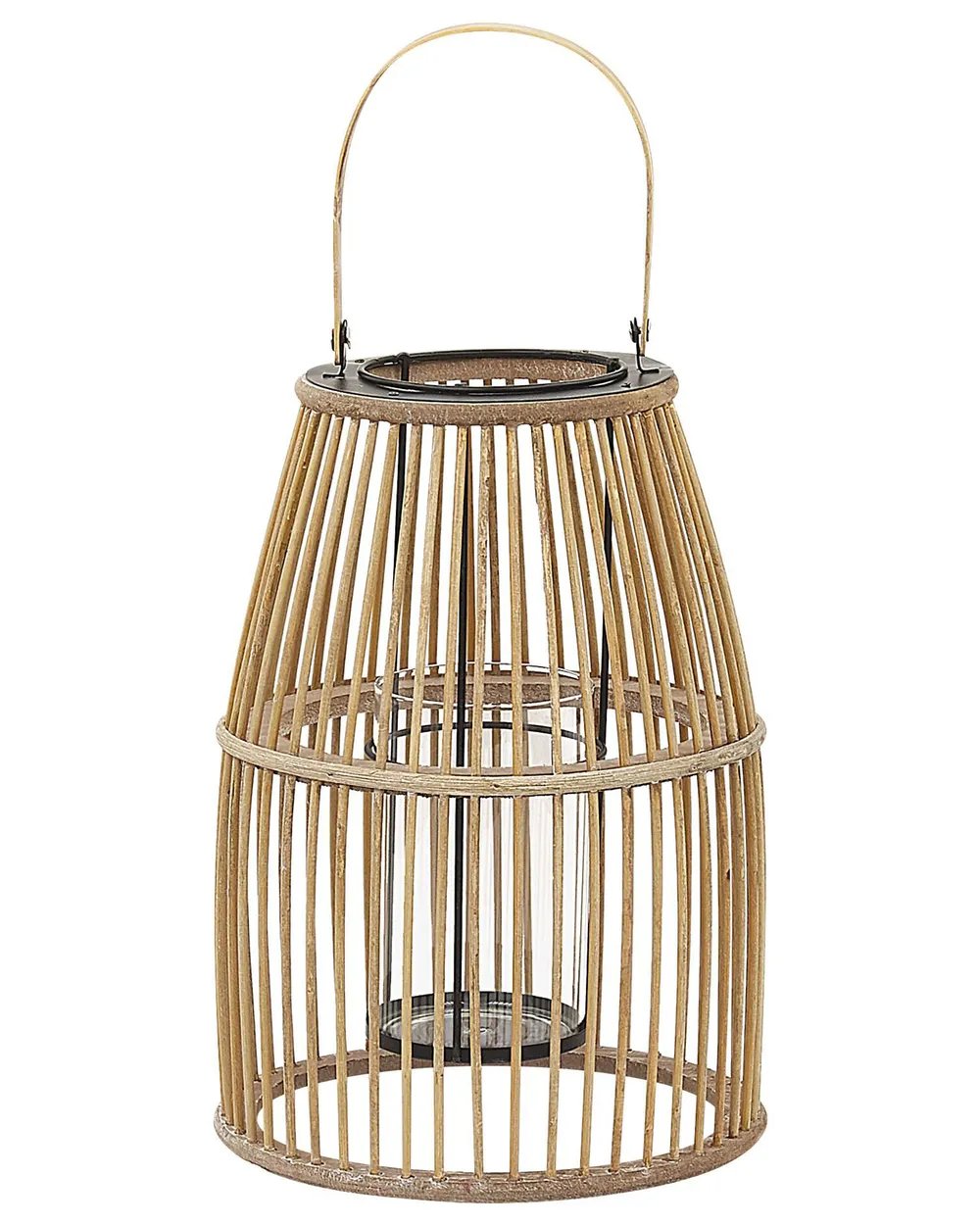 Laterne HOSTE 32 cm Bambus Beige_776445