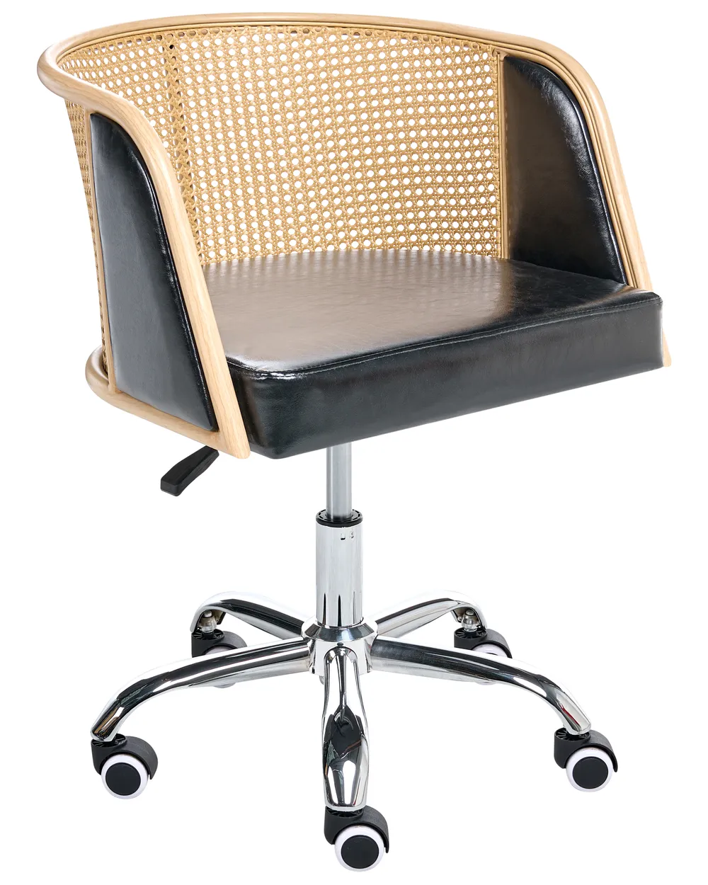 Desk Chair ELKHART Faux Leather Black