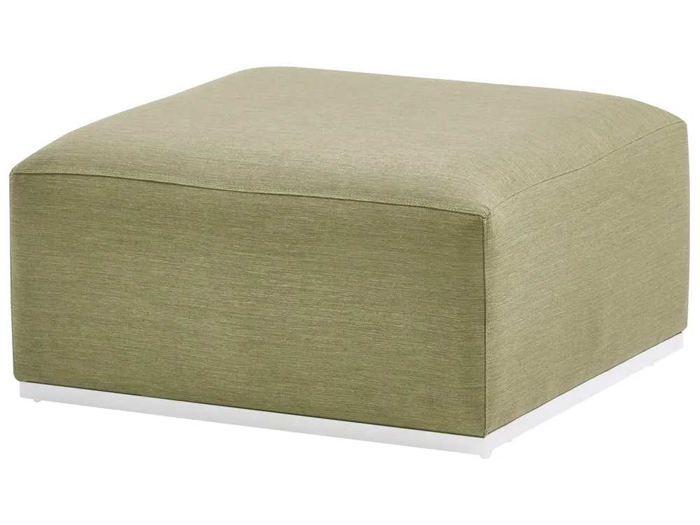 Gartensofa mit Ottomane 7-Sitzer BATTIFOLLO modular Olivgrün_933610
