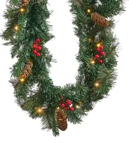 Weihnachtsgirlande LED TENALA 270 cm Grün_813329