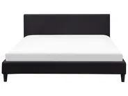 Bettrahmenbezug FITOU 180 x 200 cm Schwarz_752884