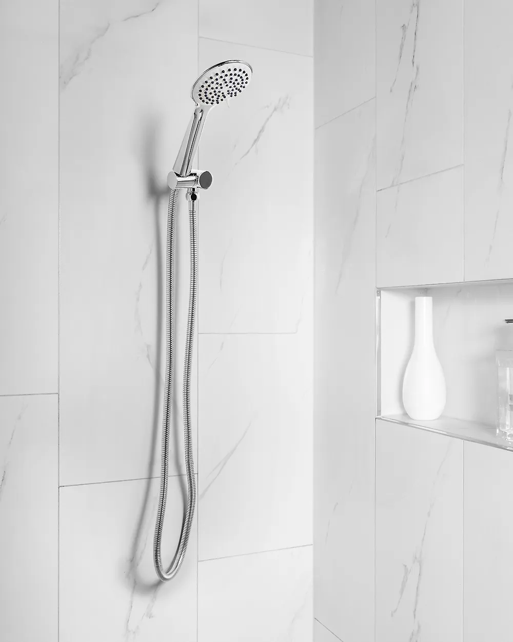 Shower Head and Hose Kit TARMA 4-function Silver_1184723