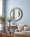 Wandspiegel CHANNAY 80 cm 80 cm Metall Silber