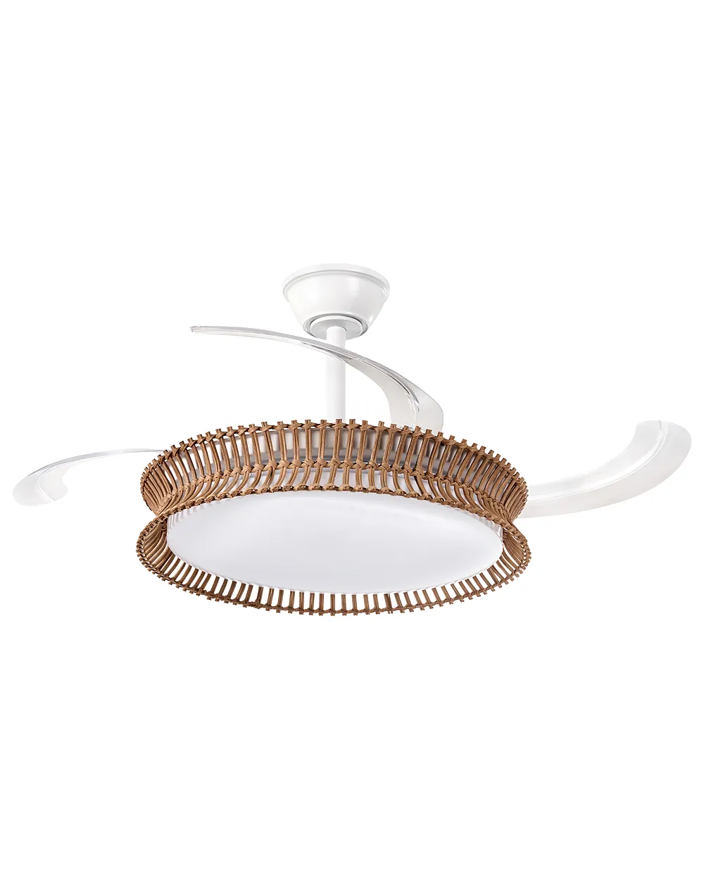 Plafondventilator met verlichting OLETA met afstandsbediening LED Wit