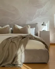 Wasserbett Cord VINAY 180 x 200 cm Taupe_987848