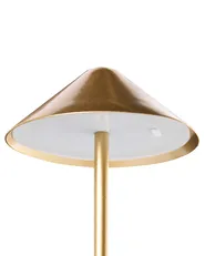 Kabellose LED Tischlampe MODJO mit Dimmer Metall Gold_1042134
