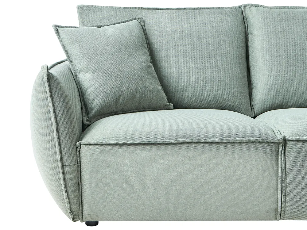 Sofa Set 5-Sitzer KUNES Stoff Hellgrün_1013477