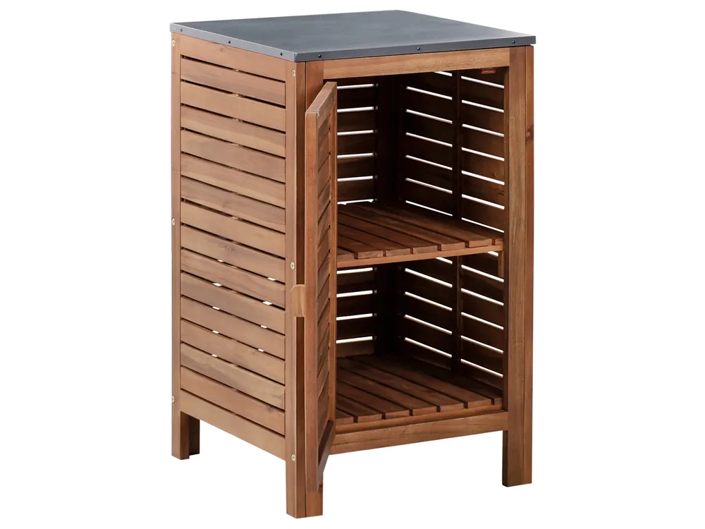 Outdoor-Küchenschrank BRUCOLI Braun Akazienholz_1000958