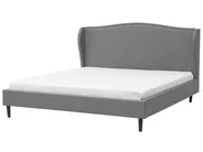 Bett mit Lattenrost Stoff COLMAR 180 x 200 cm Grau_675958