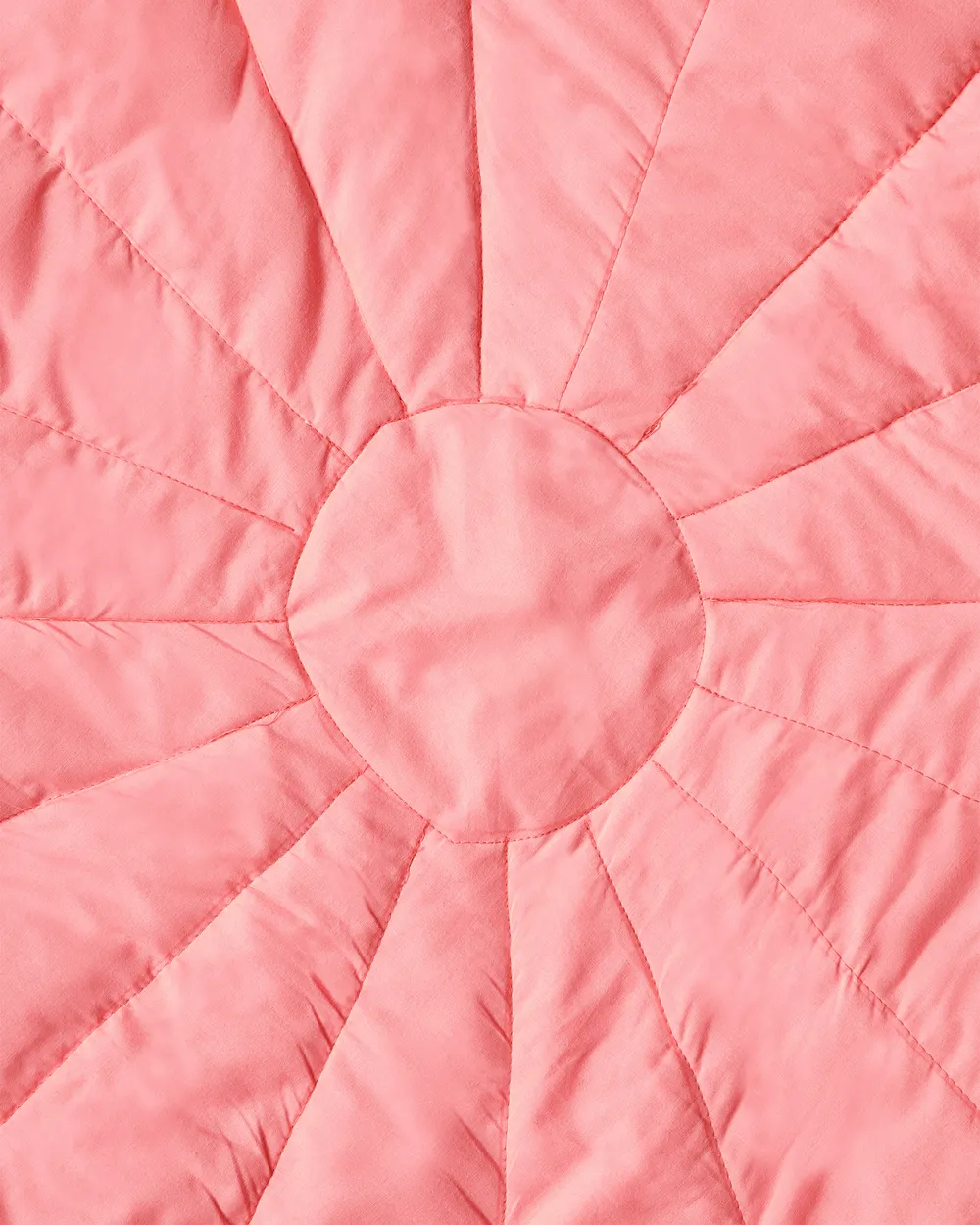Krabbelmatte ELIZJUM 110 x 110 cm Baumwolle Korallenrot_979890