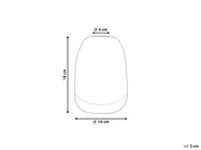 Blumenvase FYSKA 18 cm Glas Dunkelgrau_838047