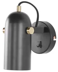 Spotlight Lamp TYRIA Adjustable Metal Black_772351