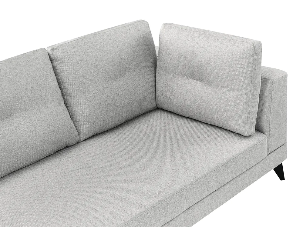 Sofa 4-Sitzer YURI Kunstleinen Grau_1087699