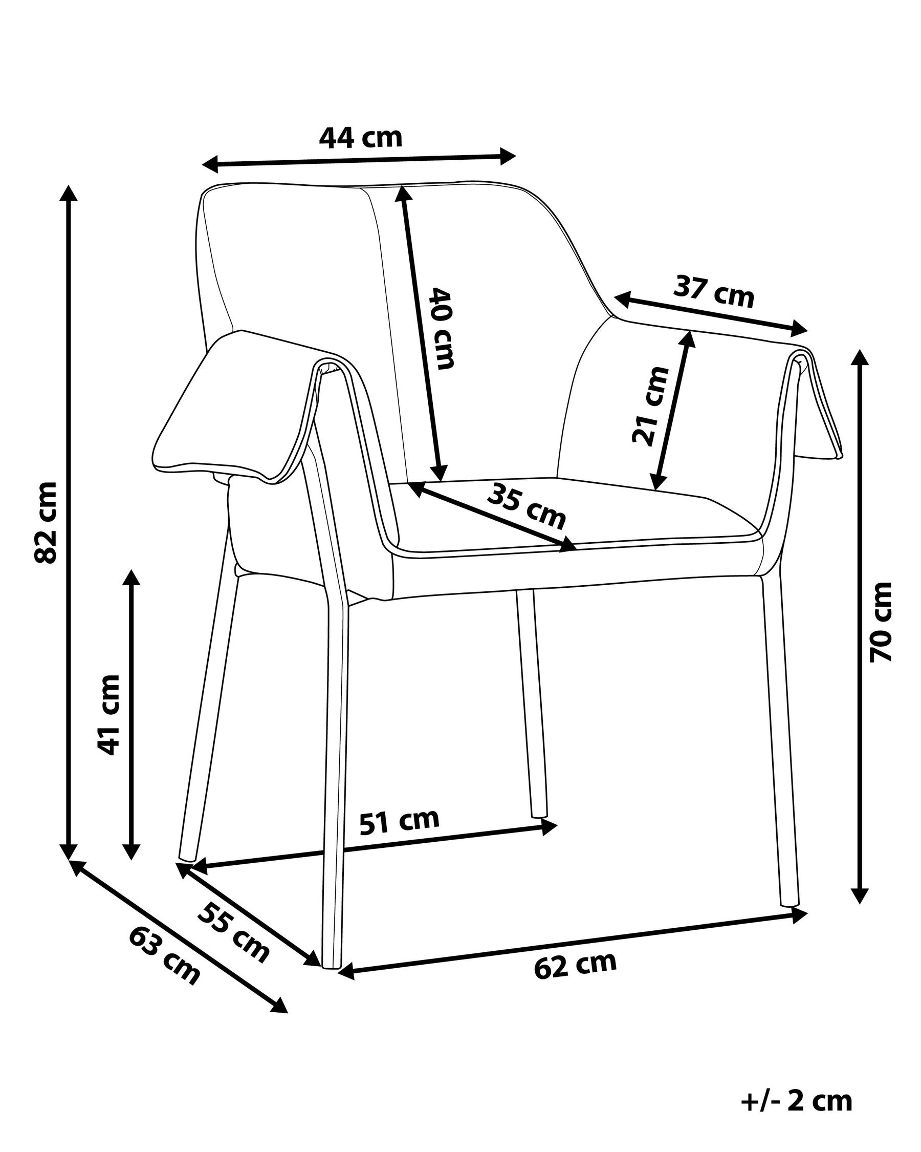 Sessel ARLA Stoff Hellbeige_876836
