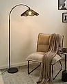 Stehlampe MIGORI Papier Schwarz