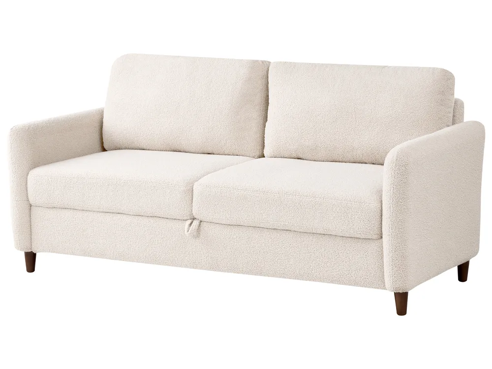 Living Room Set 5 Seater MARE Boucle Beige_1028898