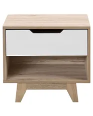 1 Drawer Bedside Table SPENCER White_749641