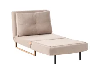 1-Sitzer Schlafsofa JERSLEV Stoff Hellbraun_1009906