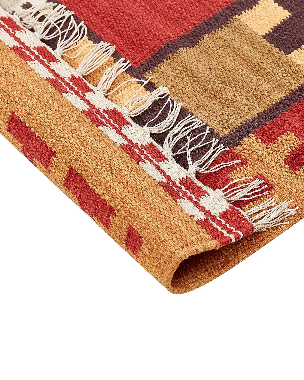 Teppich PARAKAR Bunt 160 x 230 cm Kelim Baumwolle_870169