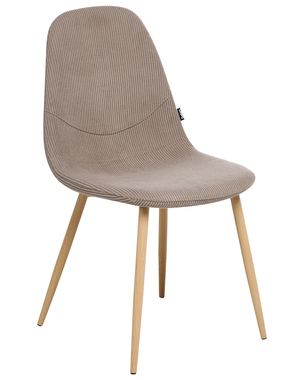 Esszimmerstuhl 2er Set HILDEN Cord Taupe_995181