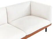 Sofa 2-Sitzer VORGOD Stoff Cremeweiß_981370