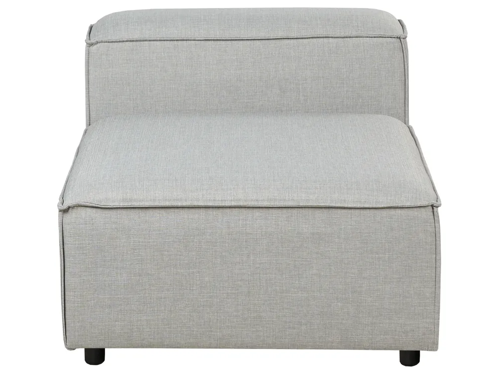 Modul Ecksofa 4-Sitzer ARDAL Stoff Hellgrau rechtsseitig_949511