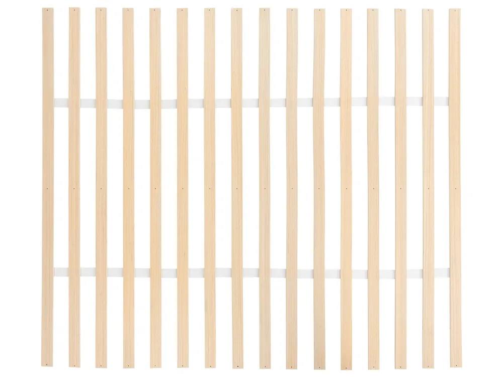 Bett mit Lattenrost Kiefernholz MADONE 160 x 200 cm Weiß_1135751