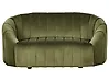 Sofa 2-Sitzer MALUNG Samtstoff Dunkelgrün