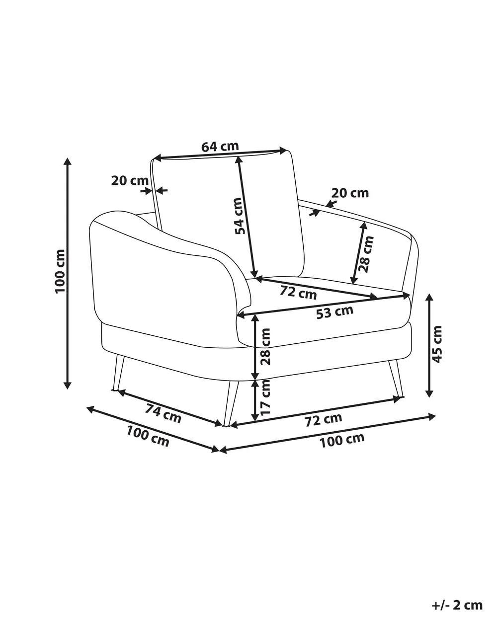 Armchair KJAER Chenille Taupe_1006886