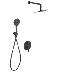 Concealed Shower Set with Rainshower PUELO Black_1000145