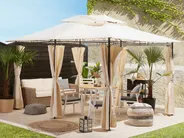 Gazebo COLOS 400 cm 300 cm Metal Beige_778623