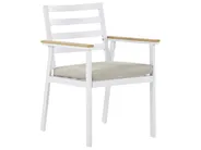 Gartenmöbel Set 4-Sitzer CAVOLI inkl. Kissen Metall Beige_818146