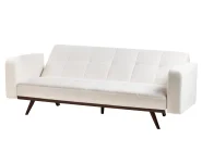 Schlafsofa 3-Sitzer HJULBY Bouclé Cremeweiß_1030251
