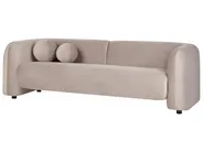 Sofa 3 Seater LEIREN Velvet Taupe_919461