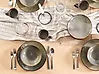 Dessertteller 8er Set THYME Steinzeug Dunkelgrün 22 cm