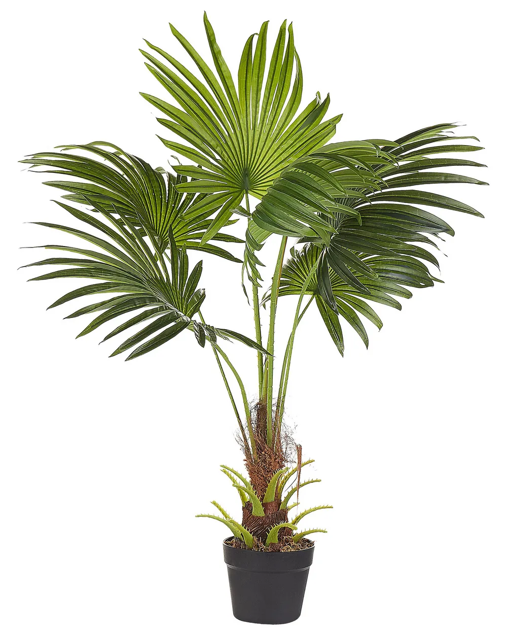 Kunstpflanze FAN PALM 100 cm Grn - Beliani.de