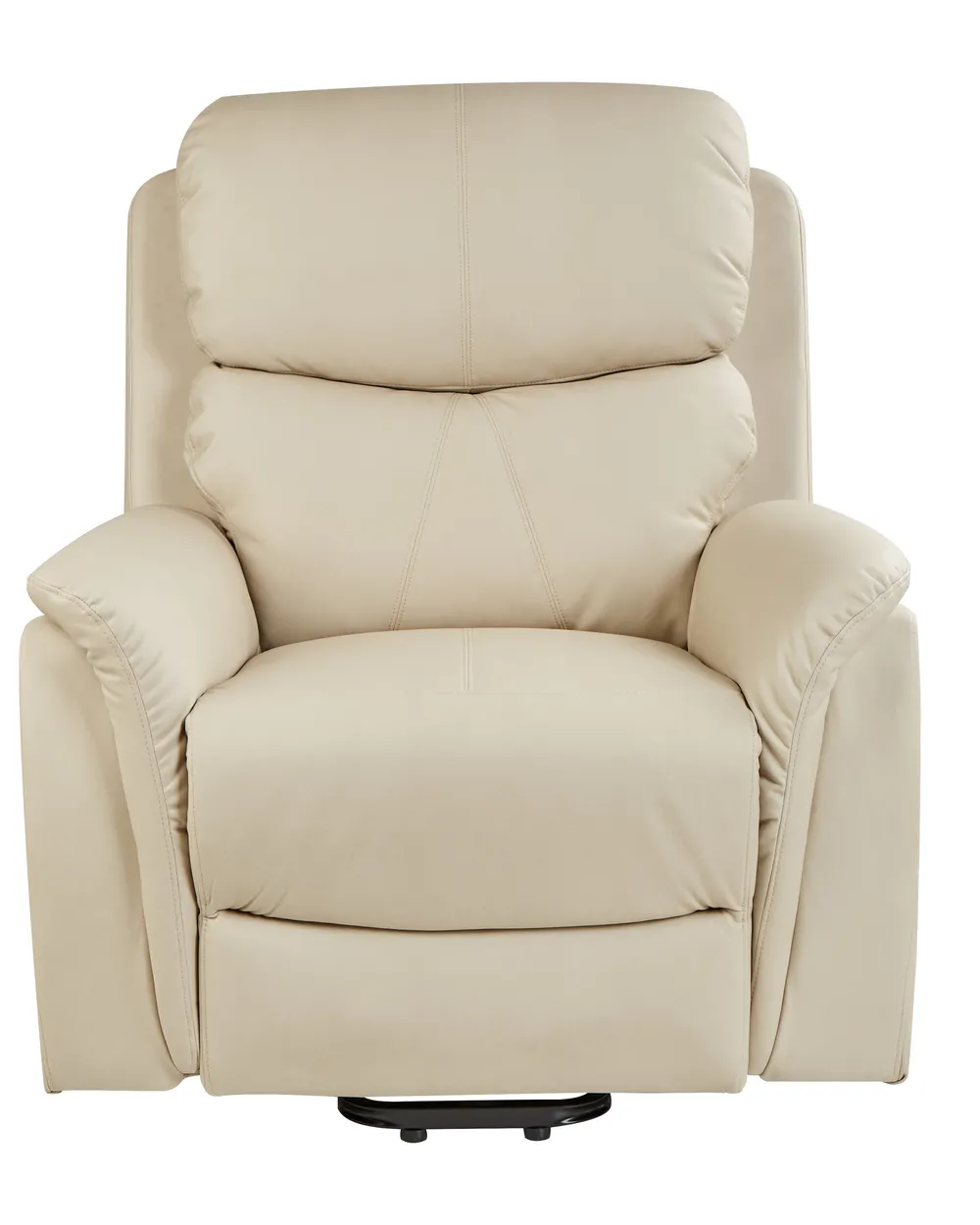 Electric Recliner Chair GLORIE with Massage Fabric Light Beige_924072