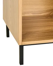 Regal mit 4 Ebenen LEANDRO 175 cm Hellbraun_1002395