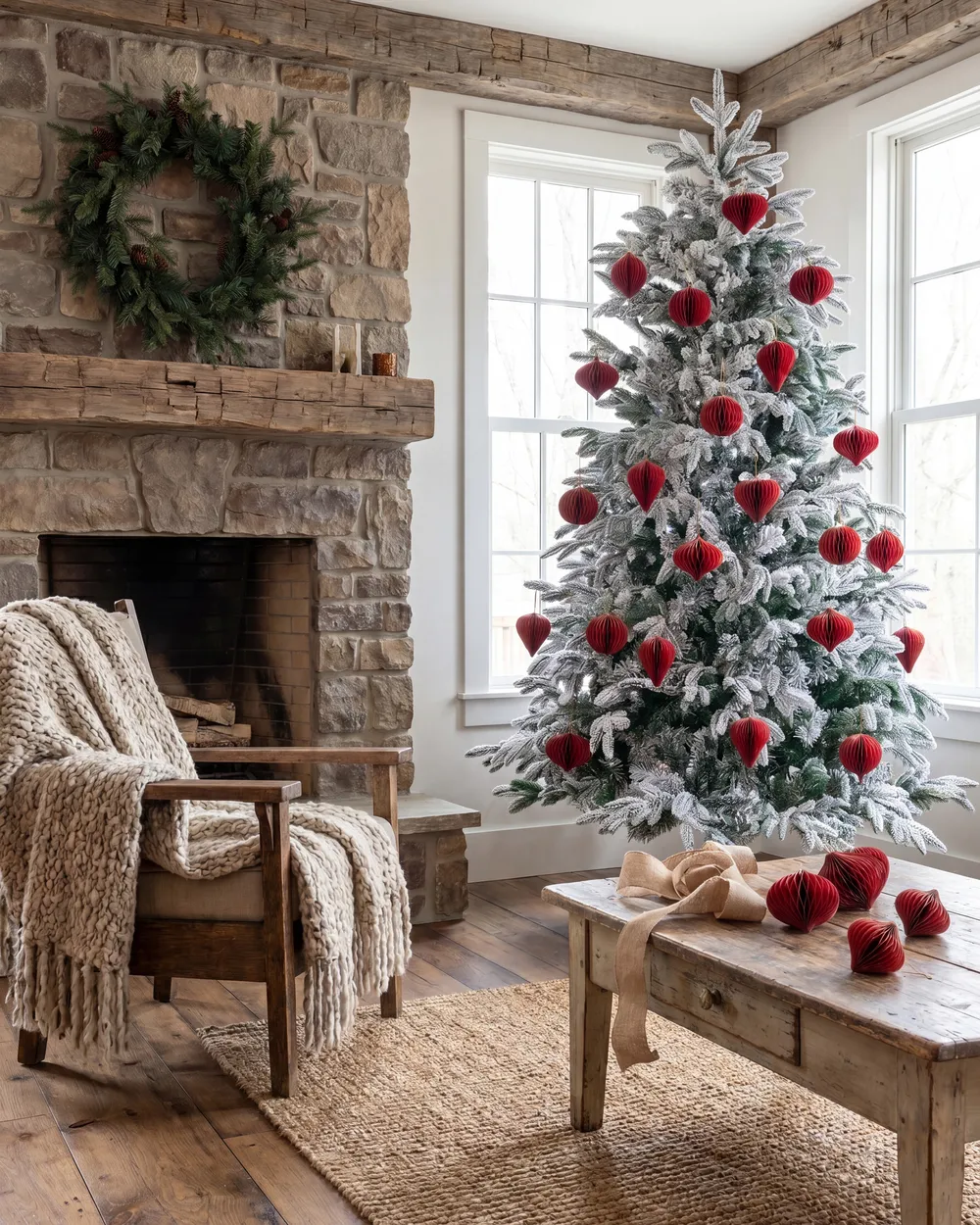 Weihnachtsbaumschmuck 18er Set SUSA Papier Rot_1084993
