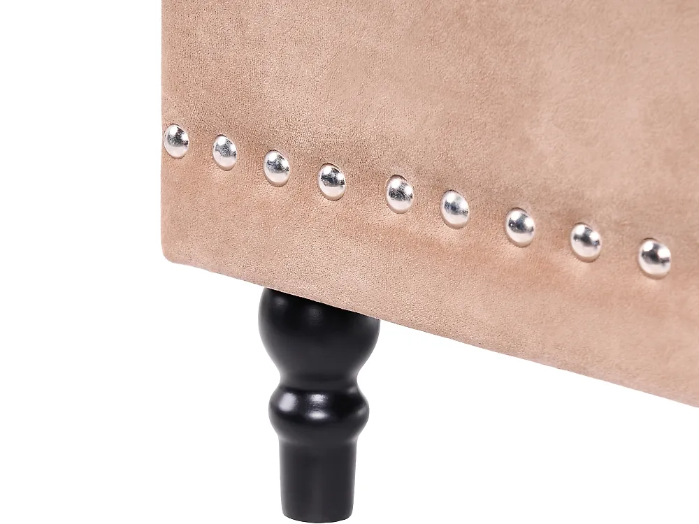Storage Pouffe LORETTO Velvet Beige_1186152
