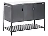 Outdoor-Küchenschrank MAENZA Schwarz Metall