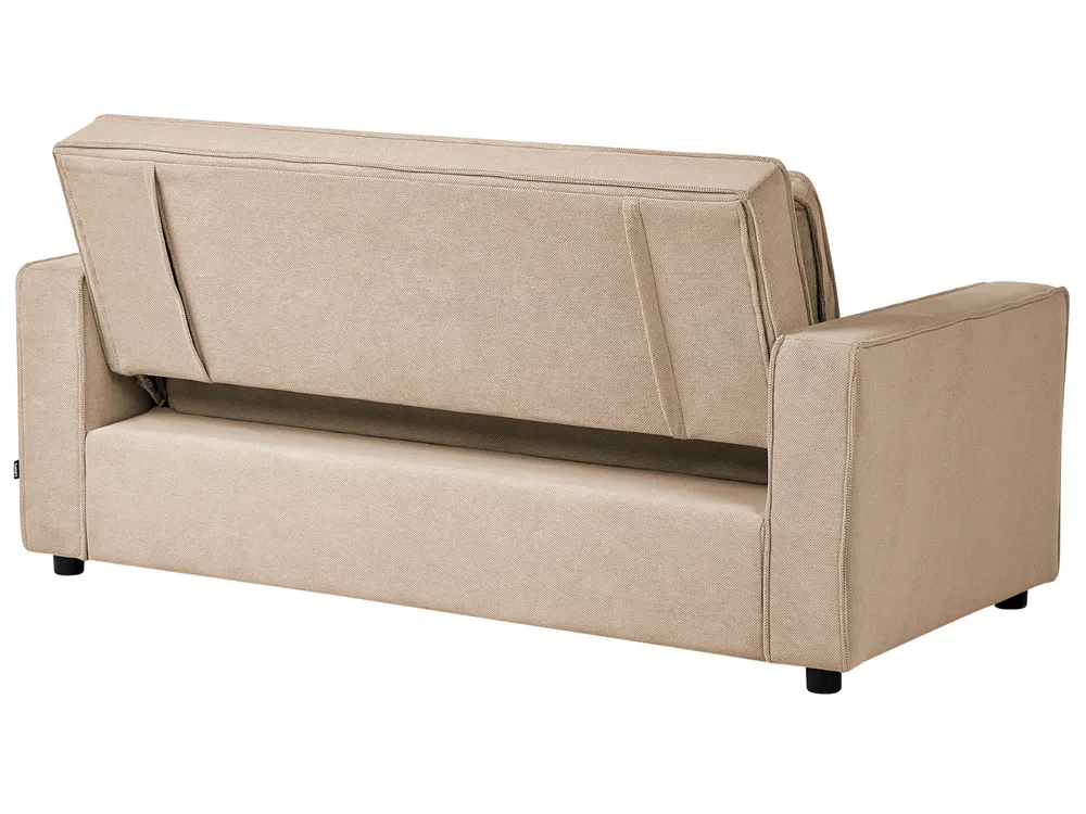 Schlafsofa 2-Sitzer UTTELA Stoff Hellbraun_1079449