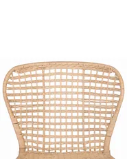 Set of 2 Dining Chairs ELFROS Rattan Natural_759972