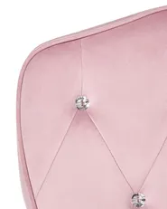 Schreibtischstuhl VELISSE Samtstoff Pastellrosa_1062729